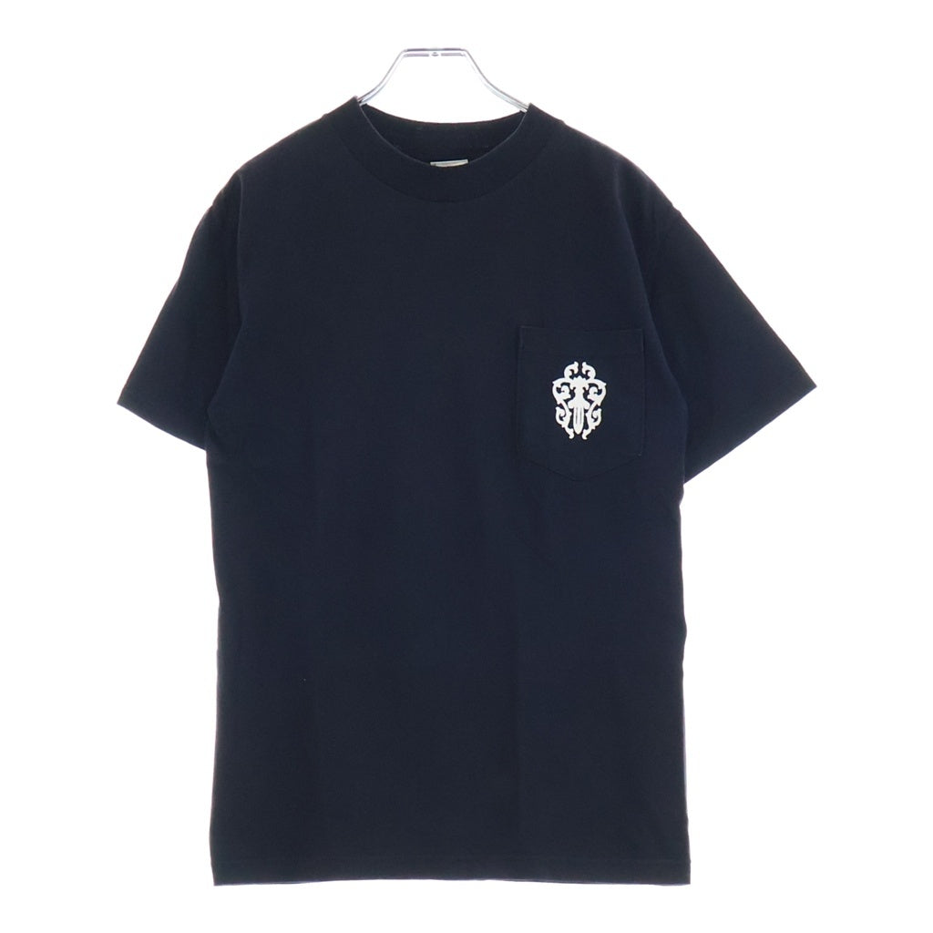 CHROME HEARTS(クロムハーツ) OLD VINE DAGGER LOGO S/S TEE オールド ヴァインダガーロゴプリント半袖Tシャツ カットソー ブラック