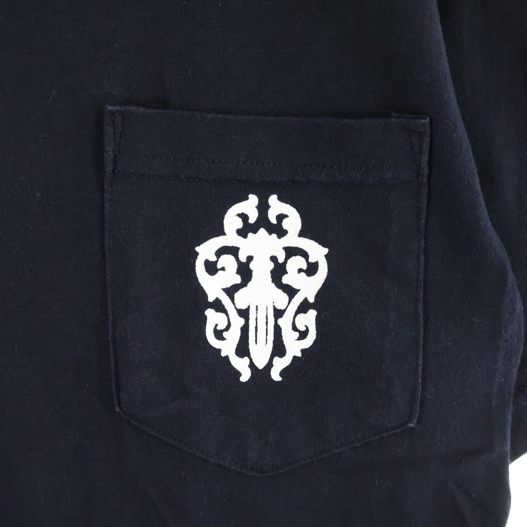 CHROME HEARTS(クロムハーツ) OLD VINE DAGGER LOGO S/S TEE オールド ヴァインダガーロゴプリント半袖Tシャツ カットソー ブラック
