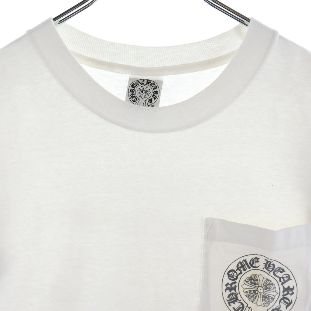 CHROME HEARTS(クロムハーツ) OLD S/S オールド バックセメタリークロスプリント 半袖Tシャツカットソー ホワイト