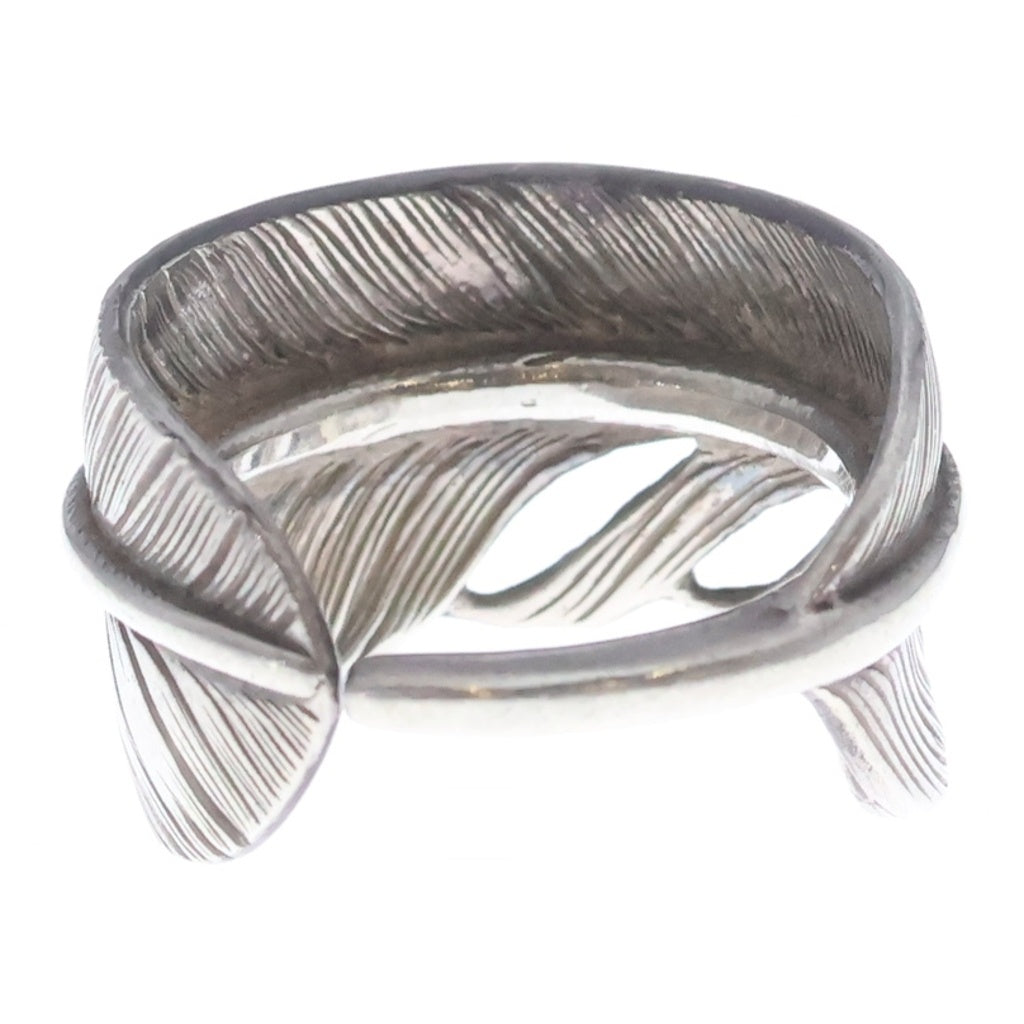 WING ROCK(ウィングロック) FEATHER RING プレーン フェザー リング シルバー