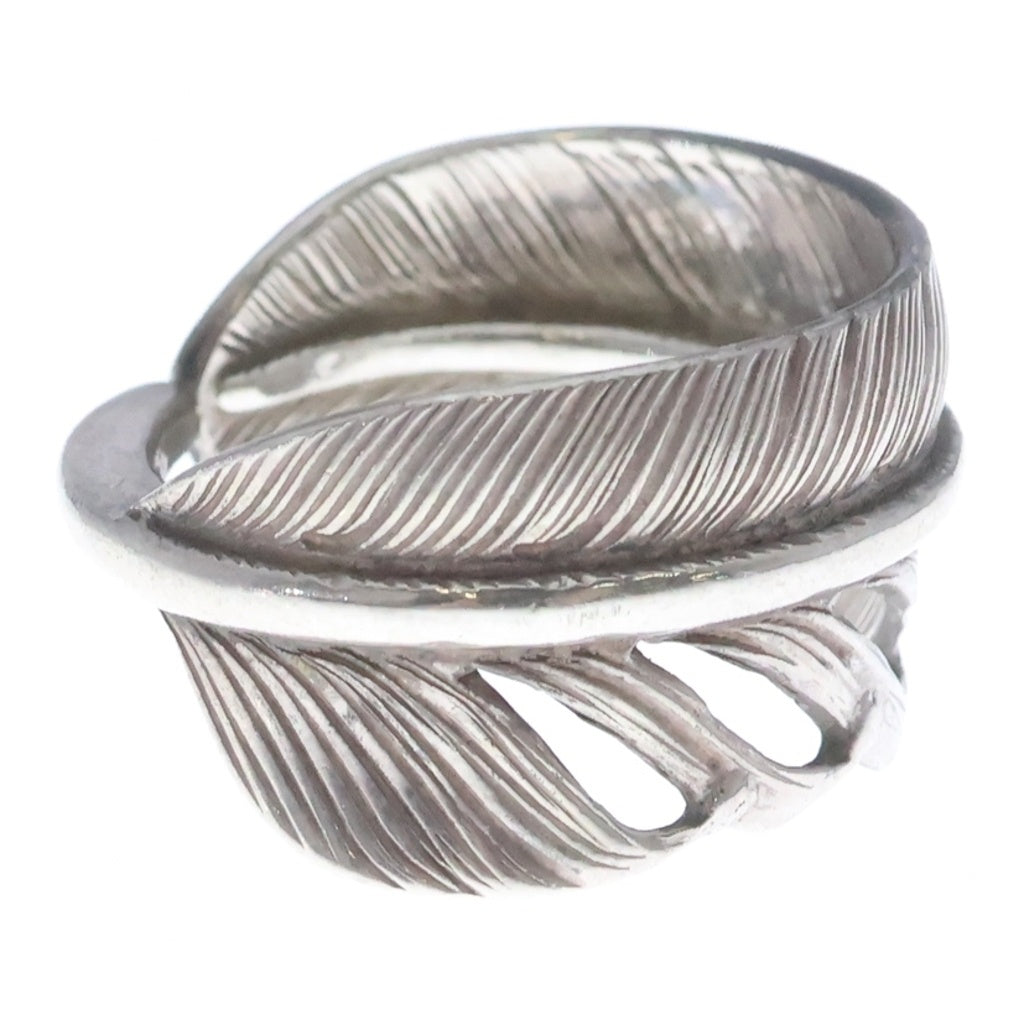 WING ROCK(ウィングロック) FEATHER RING プレーン フェザー リング シルバー