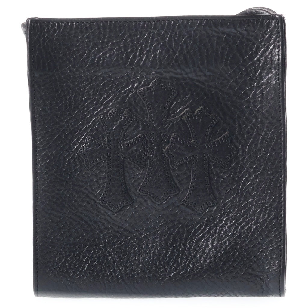 CHROME HEARTS(クロムハーツ) SQ PKT 3CEME CRS スクエアポケット 3クロスパッチレザーシショルダーバッグ