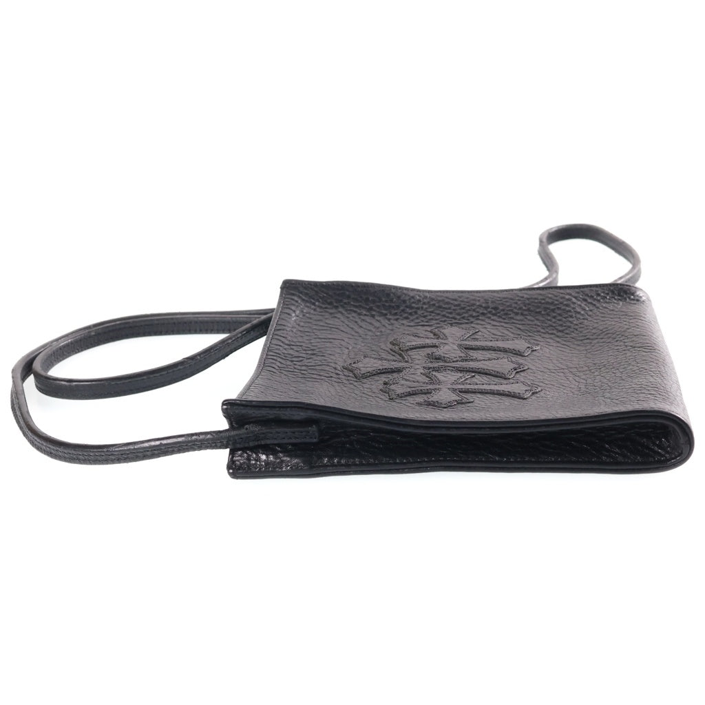 CHROME HEARTS(クロムハーツ) SQ PKT 3CEME CRS スクエアポケット 3クロスパッチレザーシショルダーバッグ