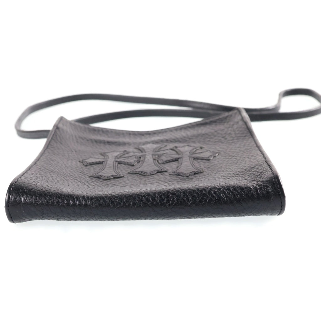 CHROME HEARTS(クロムハーツ) SQ PKT 3CEME CRS スクエアポケット 3クロスパッチレザーシショルダーバッグ