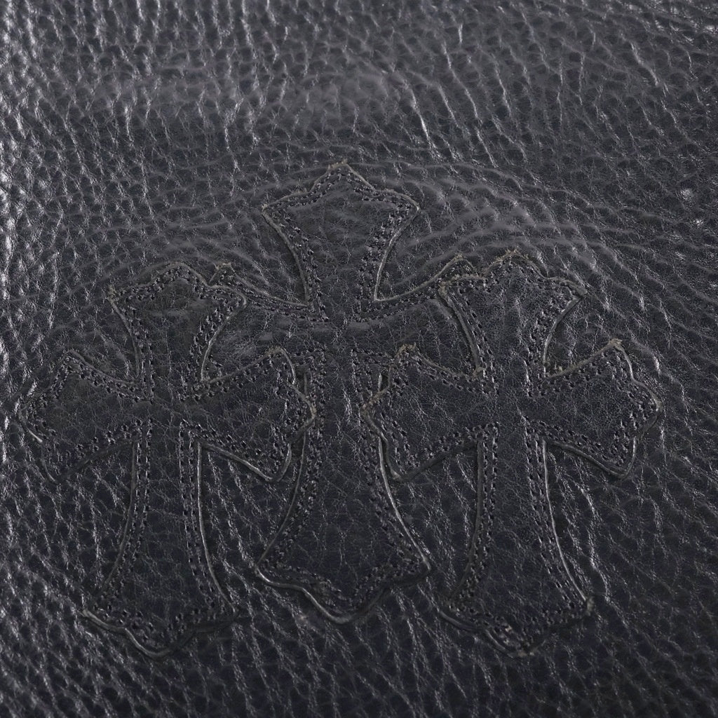 CHROME HEARTS(クロムハーツ) SQ PKT 3CEME CRS スクエアポケット 3クロスパッチレザーシショルダーバッグ