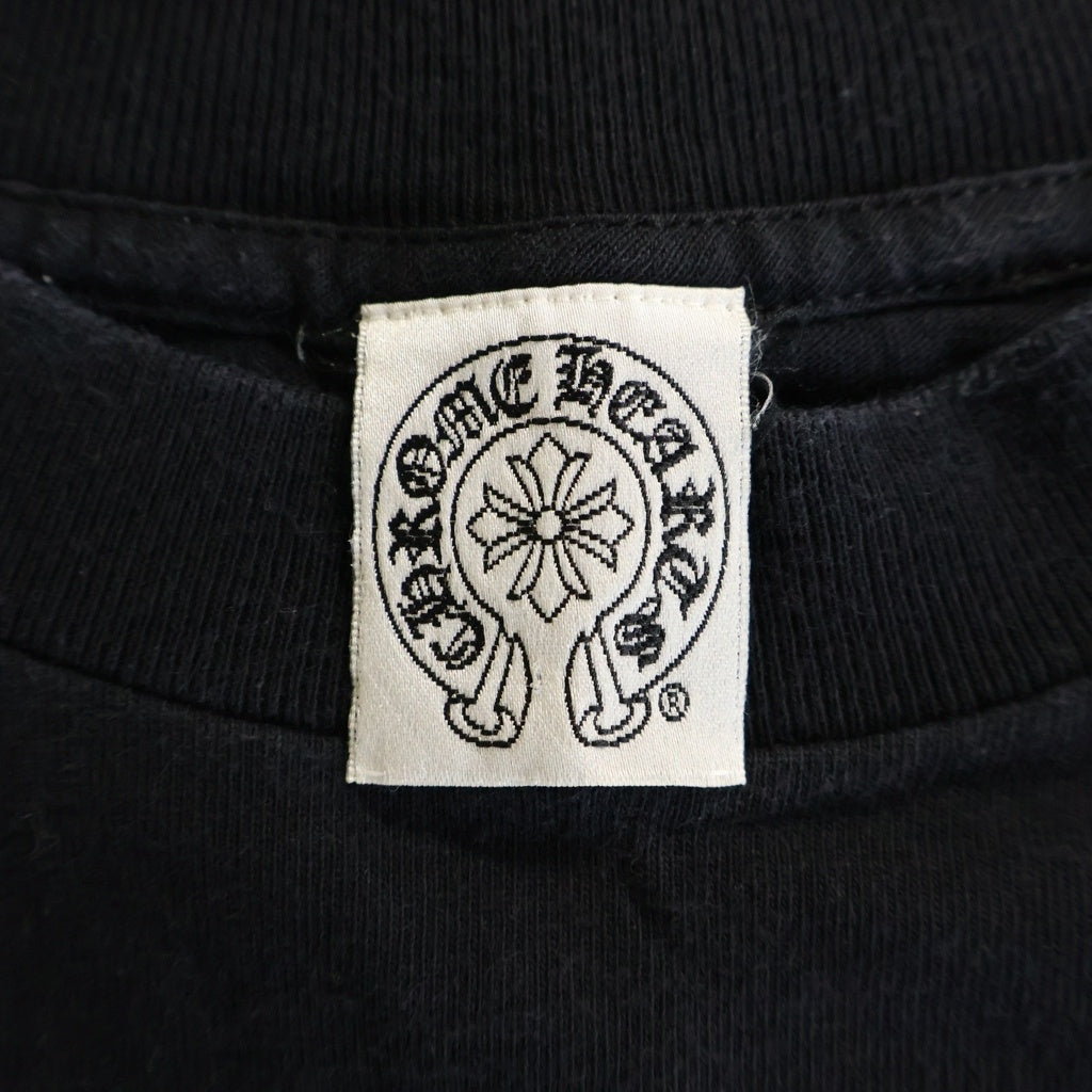 CHROME HEARTS(クロムハーツ) OLD S/S オールド ヴァインダガー バックホースシュープリント 半袖Tシャツ ブラック