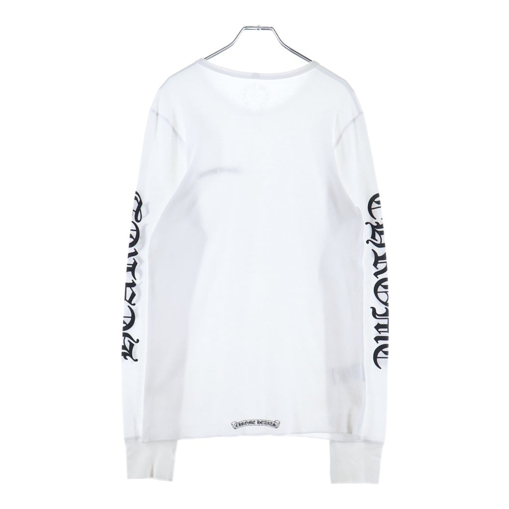 CHROME HEARTS(クロムハーツ) Thermal L S スリーブロゴサーマル長袖カットソー ホワイト