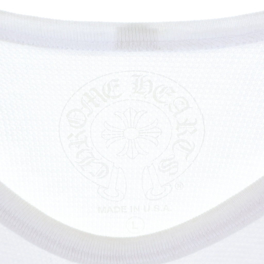 CHROME HEARTS(クロムハーツ) Thermal L S スリーブロゴサーマル長袖カットソー ホワイト