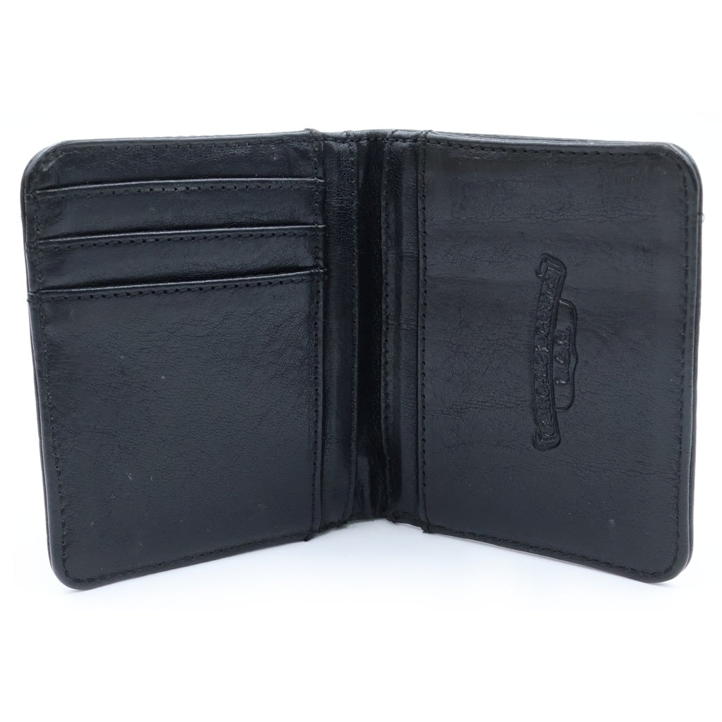 CHROME HEARTS(クロムハーツ) DR DIGIACOMO ディジャコモ グロメット付きレザーウォレット財布 ブラック