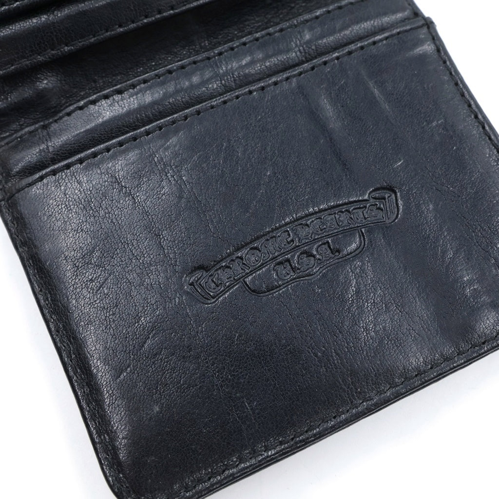 CHROME HEARTS(クロムハーツ) DR DIGIACOMO ディジャコモ グロメット付きレザーウォレット財布 ブラック