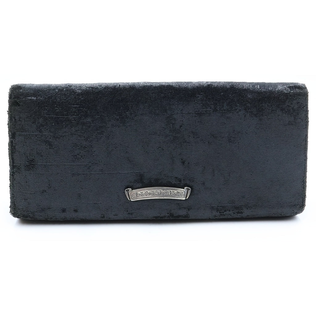 CHROME HEARTS(クロムハーツ) DINNER LG CH CROSS CANNES LIMITED ディナー ラージCHクロス付スエードレザー カンヌ限定 クラッチバッグ レディース