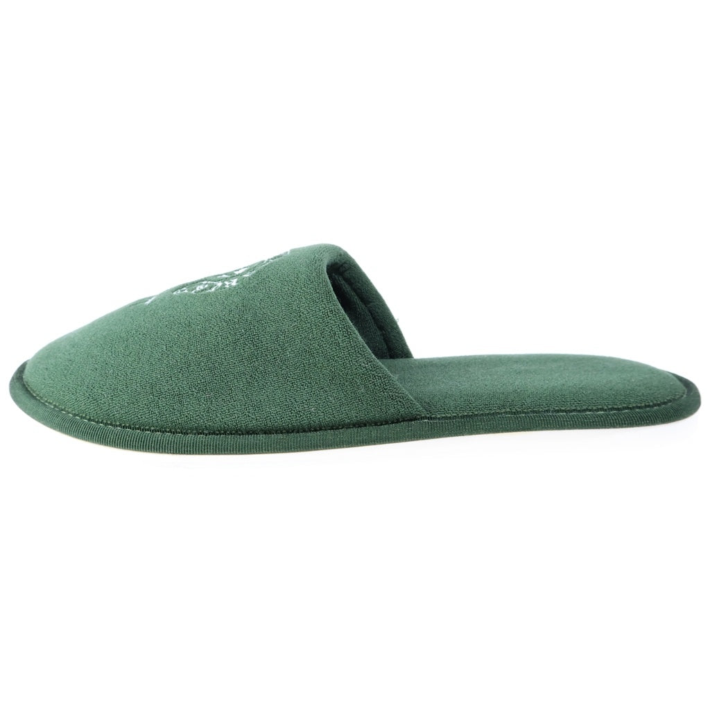 CHROME HEARTS(クロムハーツ) HOTEL SLIPPER ホースシュー刺繍スリッパ ホノルル限定 グリーン