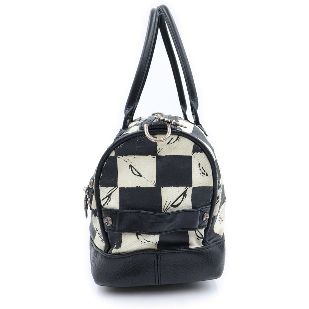 CHROME HEARTS(クロムハーツ) ×MATTY BOY Leather Canvas Bag マッティボーイ レザー&キャンバスバッグ レディース