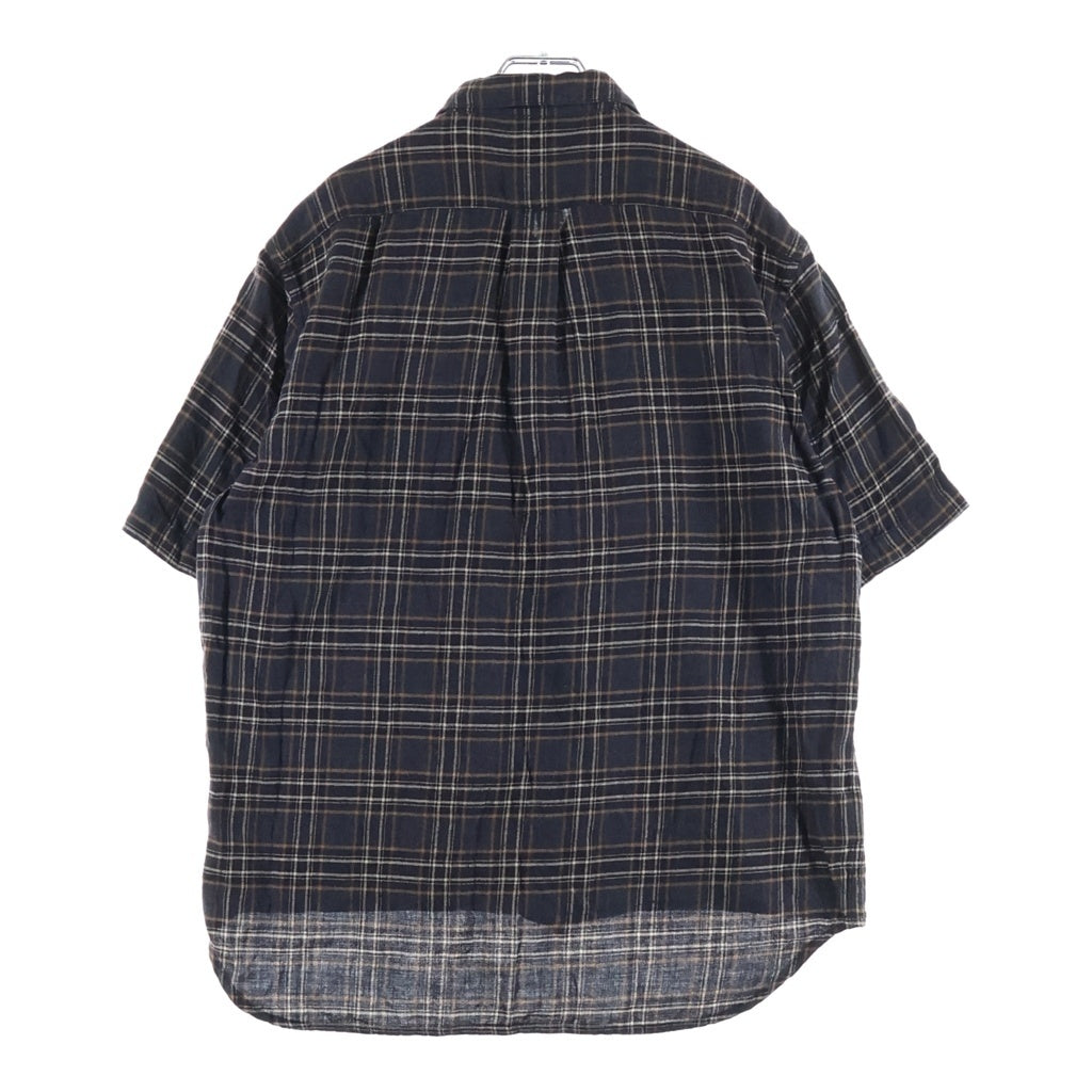 CHROME HEARTS(クロムハーツ) Y NOT ダガージップ 半袖 チェックシャツ