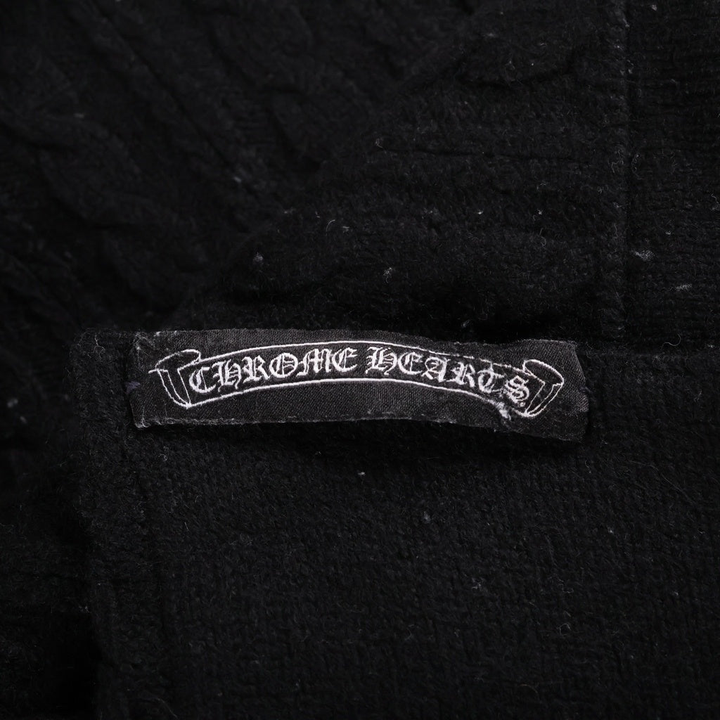 CHROME HEARTS(クロムハーツ) CASHMERE BLANKET CHプラスレザーパッチカシミヤ総柄ブランケット