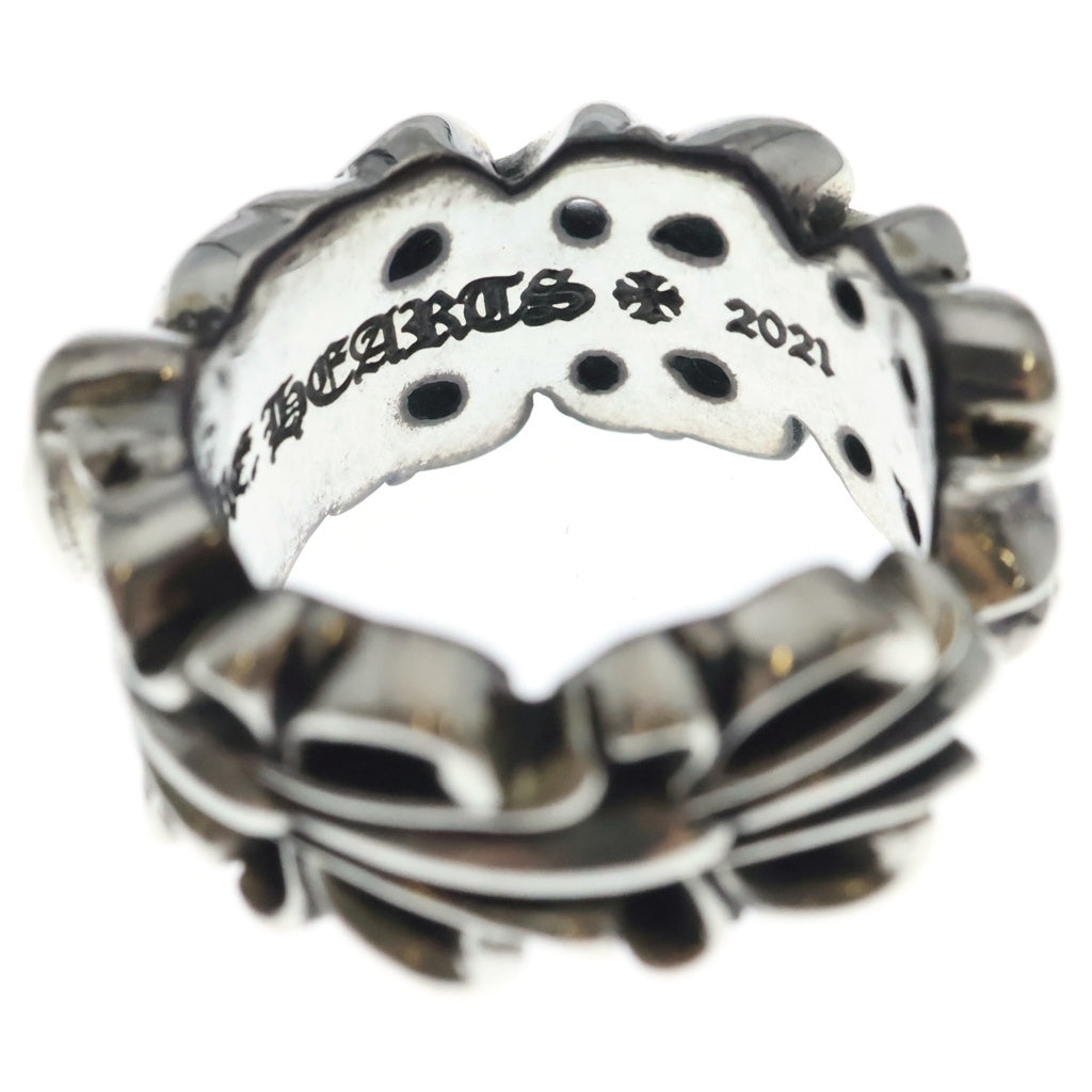 CHROME HEARTS(クロムハーツ) DBL FLORAL CRS HEART ダブルフローラルクロスハート シルバーリング