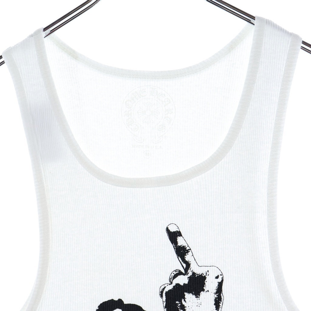 CHROME HEARTS(クロムハーツ) RIB TANK リチャードスタークプリント コットンタンクトップ ホワイト
