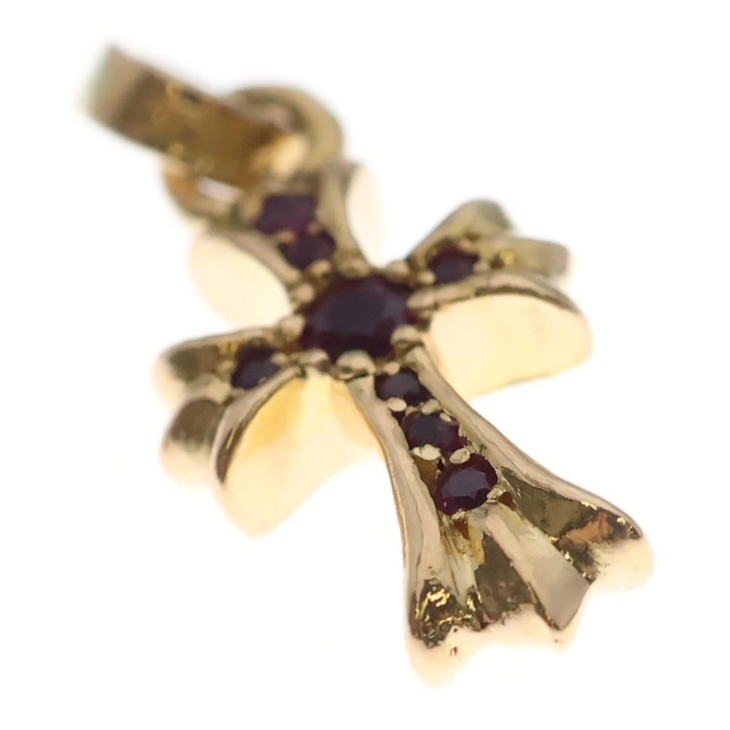 CHROME HEARTS(クロムハーツ) 22K CRS BBYFAT RUBY P ベイビーファット PAVEルビー チャーム ゴールドネックレストップ