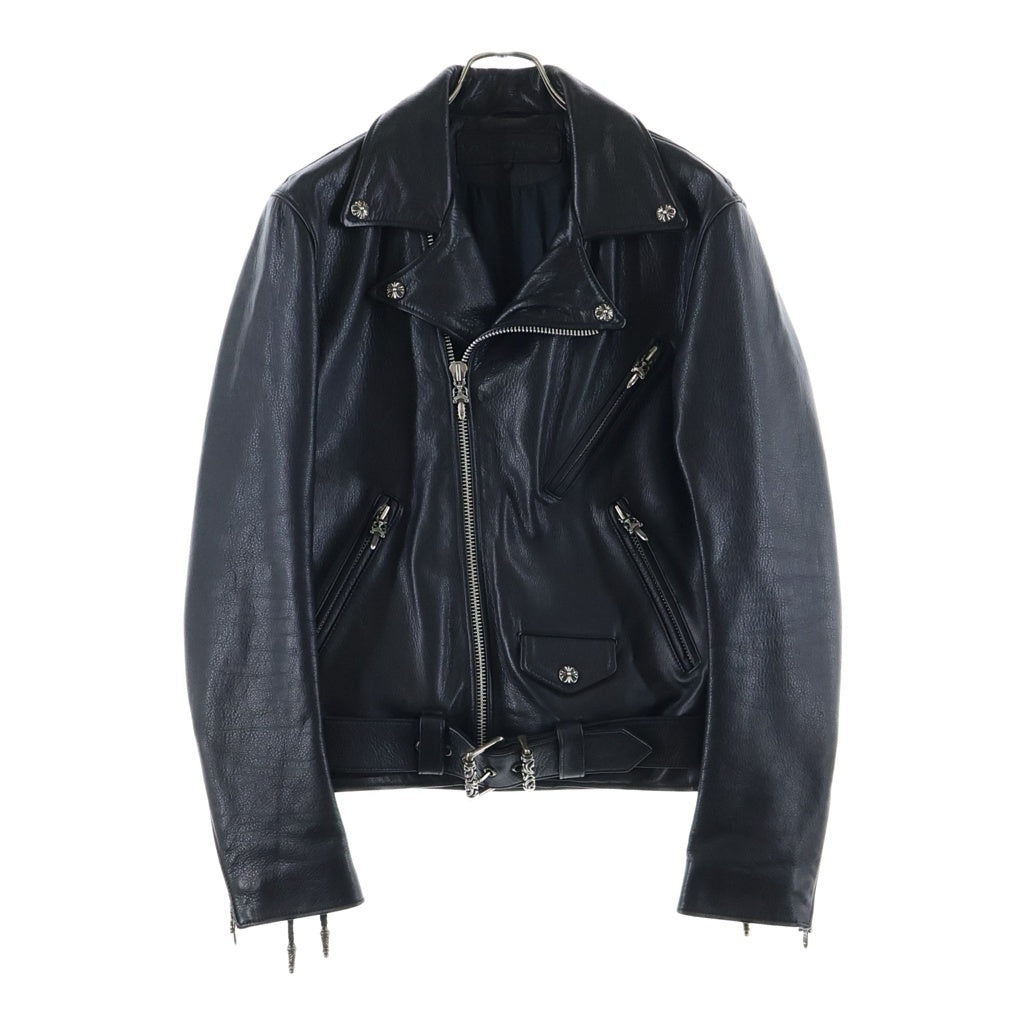 CHROME HEARTS(クロムハーツ) JJ DEAN JJディーン ダガージップライダースレザージャケット ブラック/シルバー