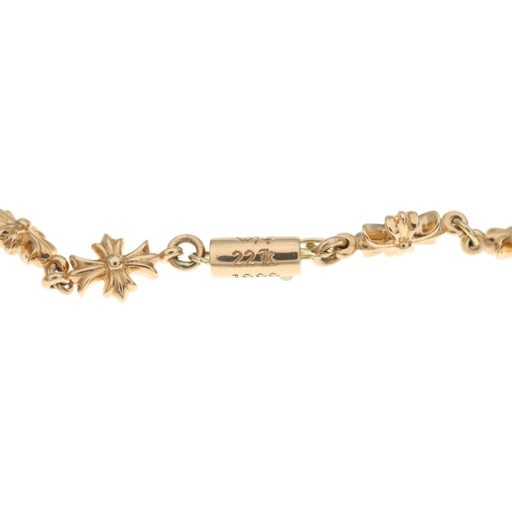 CHROME HEARTS(クロムハーツ) 22K TNY E CH PLS タイニーE CHプラス ブレスレット ゴールド BCA027