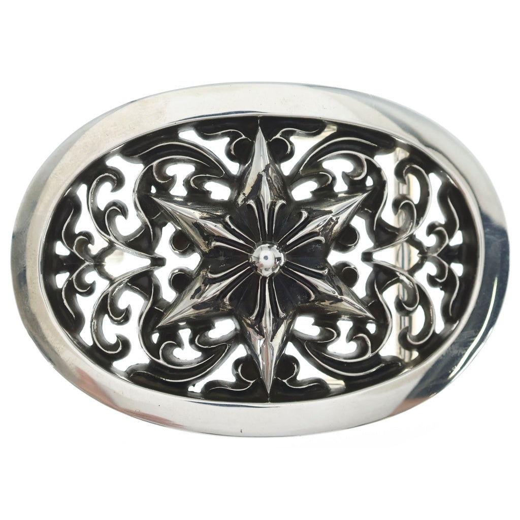 CHROME HEARTS(クロムハーツ) BUCKL OVAL STAR1.5 1.5クラシックオーバルスター シルバーバックル