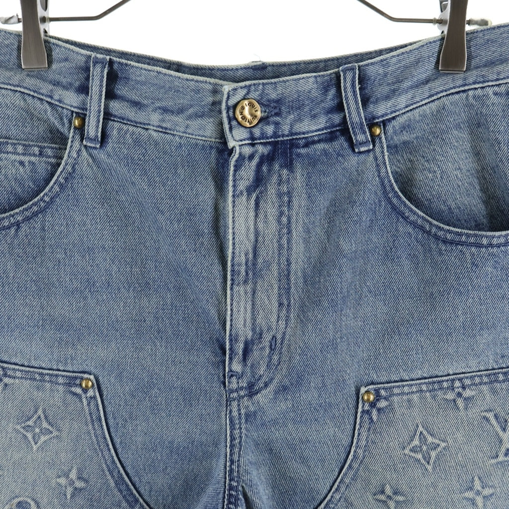LOUIS VUITTON(ルイヴィトン) 23AW Denim Carpenter Shorts Embossed モノグラムカーペンターデニムショートパンツ ブルー RM232Q Y38 HPD47W