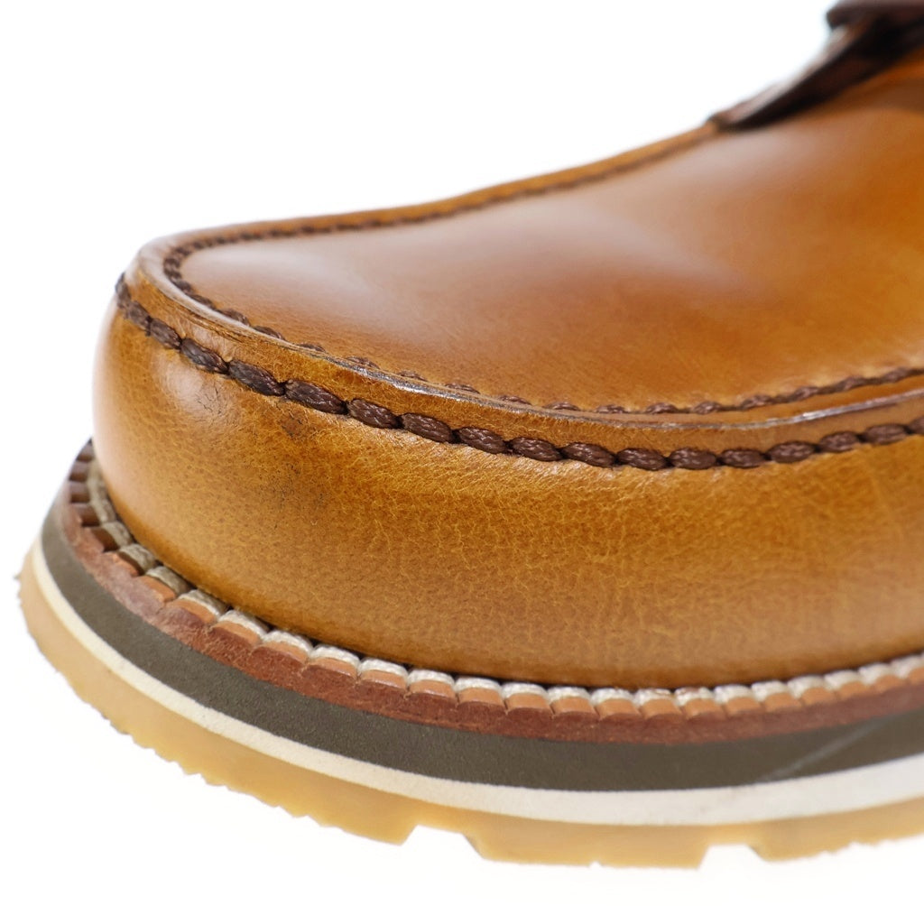 LOUIS VUITTON(ルイヴィトン) モカシンロゴ レザーデッキシューズ ブラウン FA0183