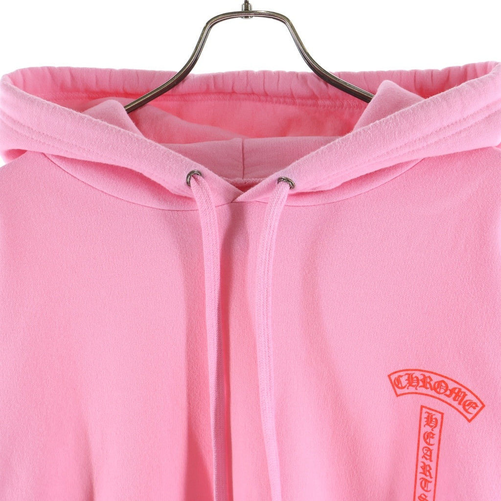 CHROME HEARTS(クロムハーツ) SWTSHRT PLVR バックアーチロゴパーカー ピンク