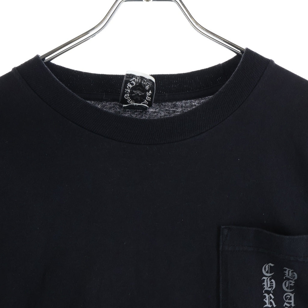 CHROME HEARTS(クロムハーツ) OLD CH SCROLL LOGO L/S TEE スクロールロゴ アームプリント 長袖Tシャツ ブラック