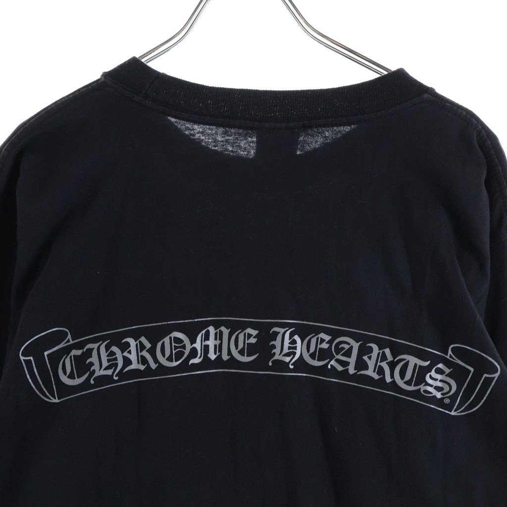 CHROME HEARTS(クロムハーツ) OLD CH SCROLL LOGO L/S TEE スクロールロゴ アームプリント 長袖Tシャツ ブラック
