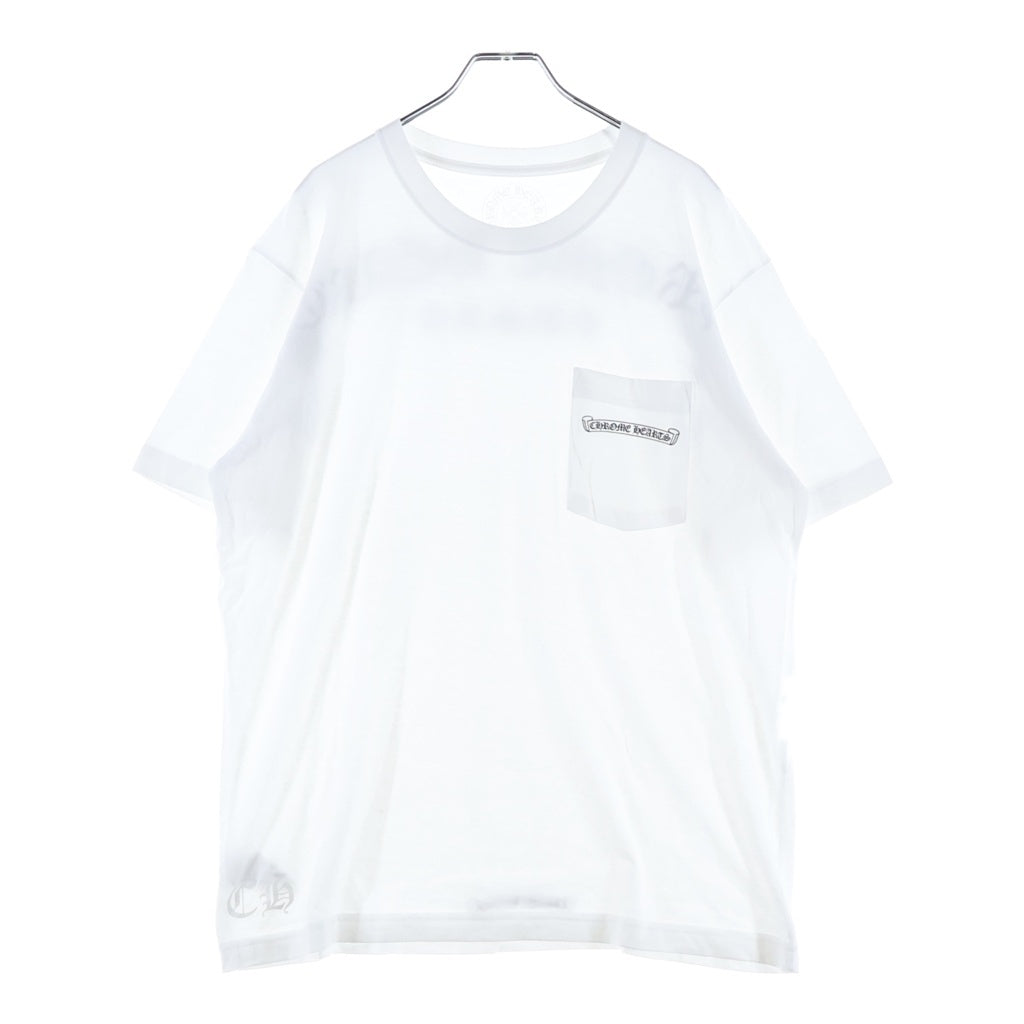 CHROME HEARTS(クロムハーツ) CH T-SHRT 1 バックロゴプリントTシャツ ホワイト/ブラック