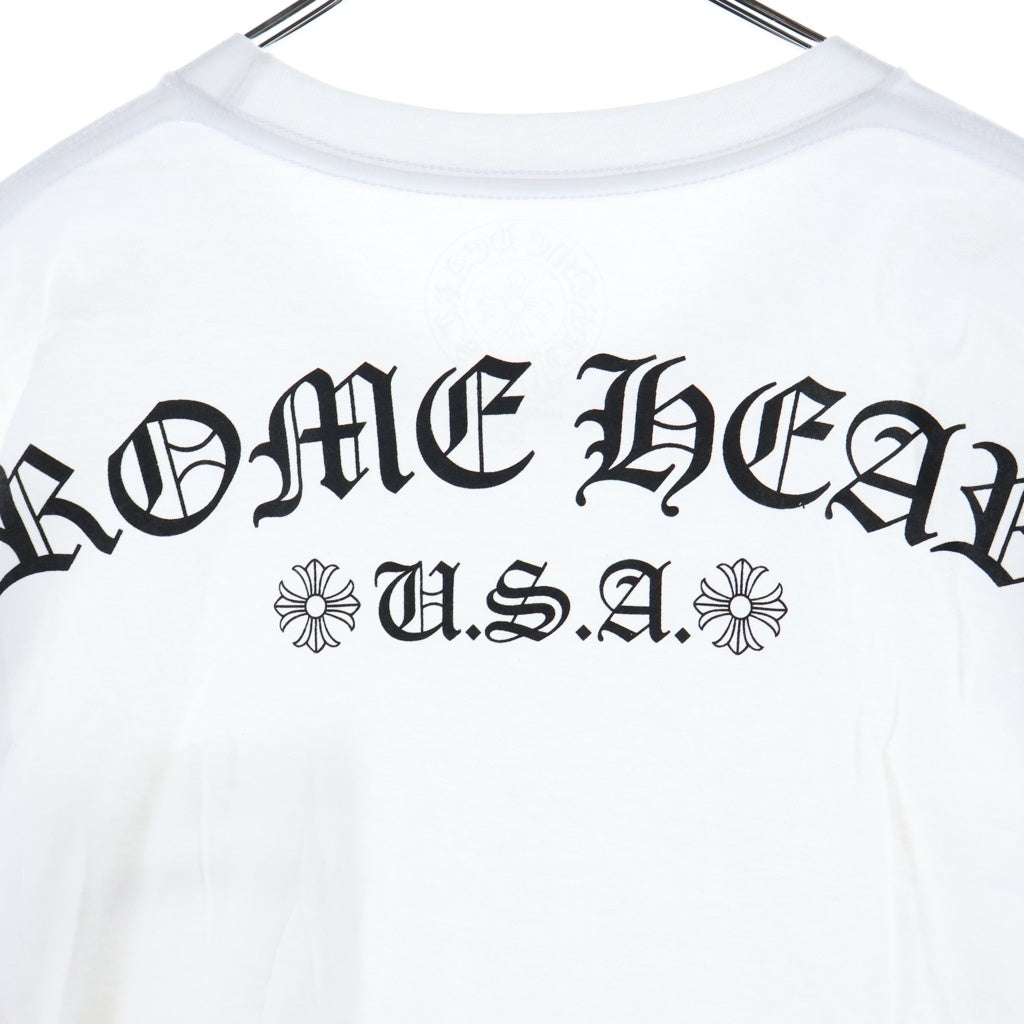 CHROME HEARTS(クロムハーツ) CH T-SHRT 1 バックロゴプリントTシャツ ホワイト/ブラック