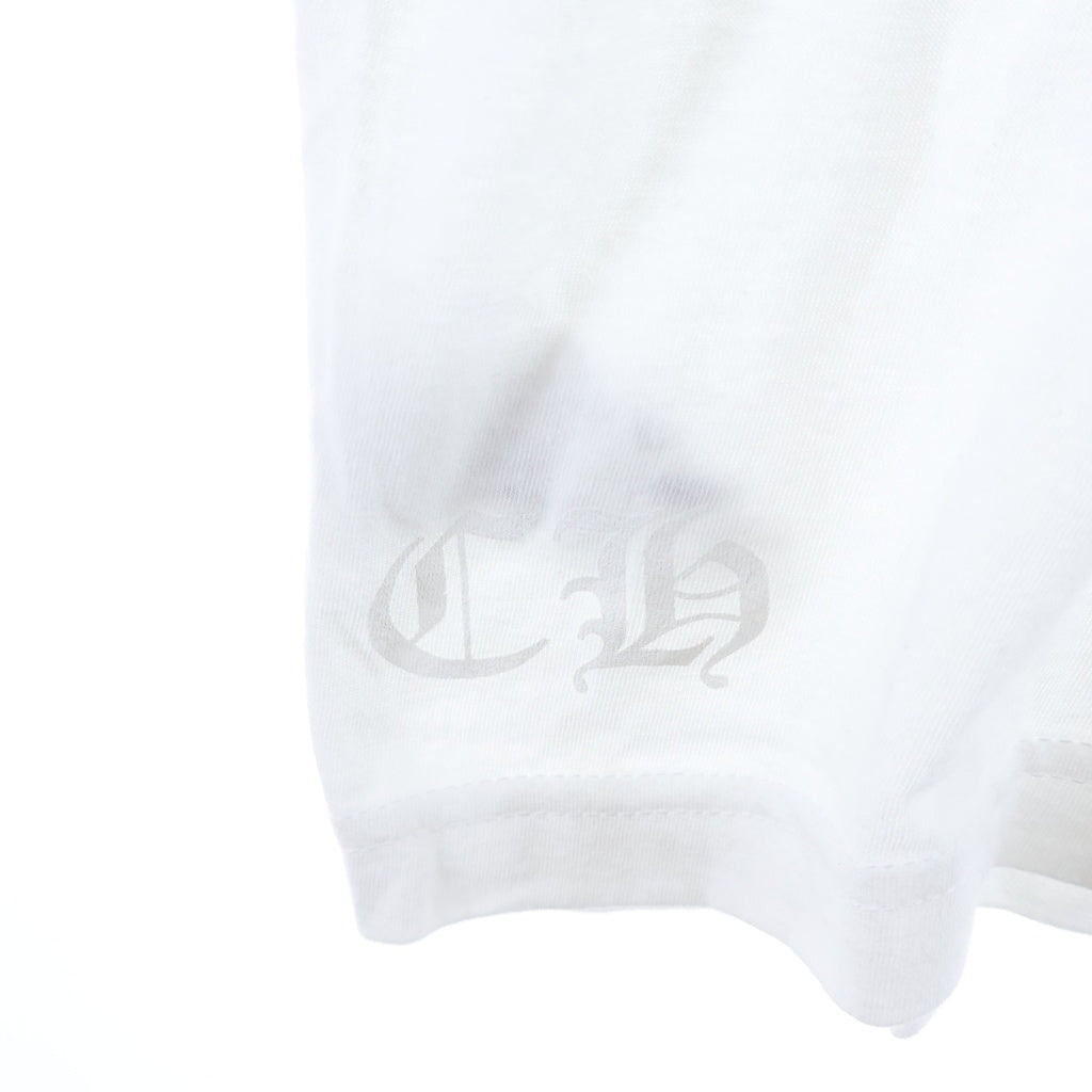 CHROME HEARTS(クロムハーツ) CH T-SHRT 1 バックロゴプリントTシャツ ホワイト/ブラック