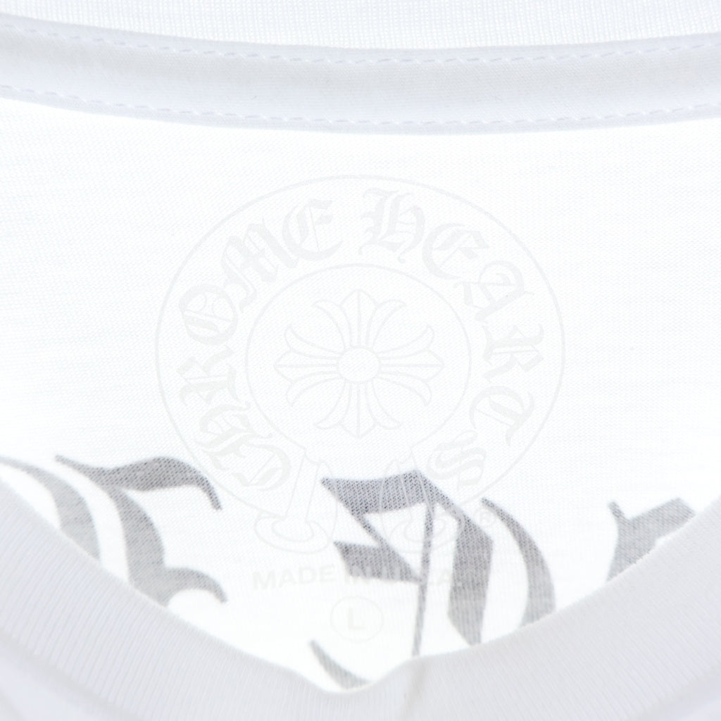 CHROME HEARTS(クロムハーツ) CH T-SHRT 1 バックロゴプリントTシャツ ホワイト/ブラック