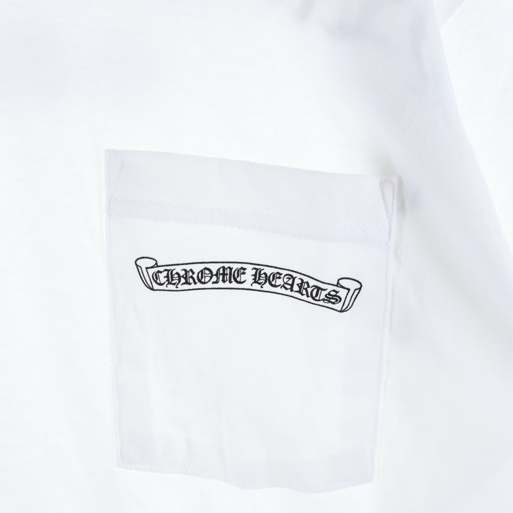 CHROME HEARTS(クロムハーツ) CH T-SHRT 1 バックロゴプリントTシャツ ホワイト/ブラック