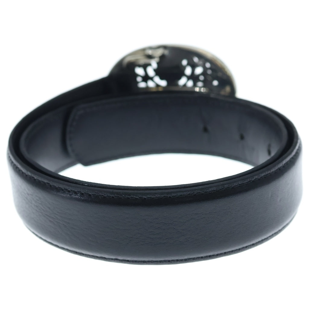 CHROME HEARTS(クロムハーツ) BUCKL OVAL CROSS1.5 1.5クラシックオーバルクロス レザーストラップ一体型シルバーベルト