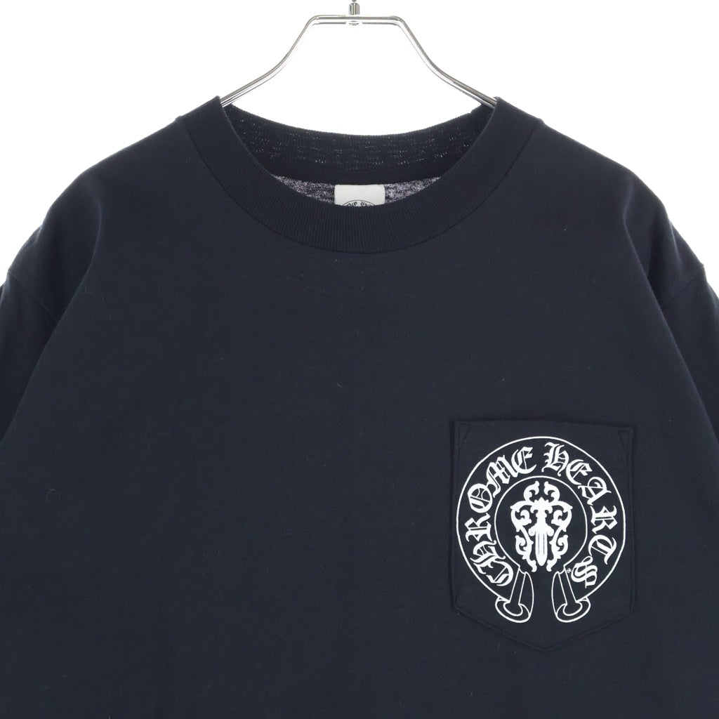 CHROME HEARTS(クロムハーツ) OLD AMERICAN FLAG DAGGER S/S TEE オールド 星条旗 ダガープリント クルーネック半袖Tシャツ カットソー ブラック