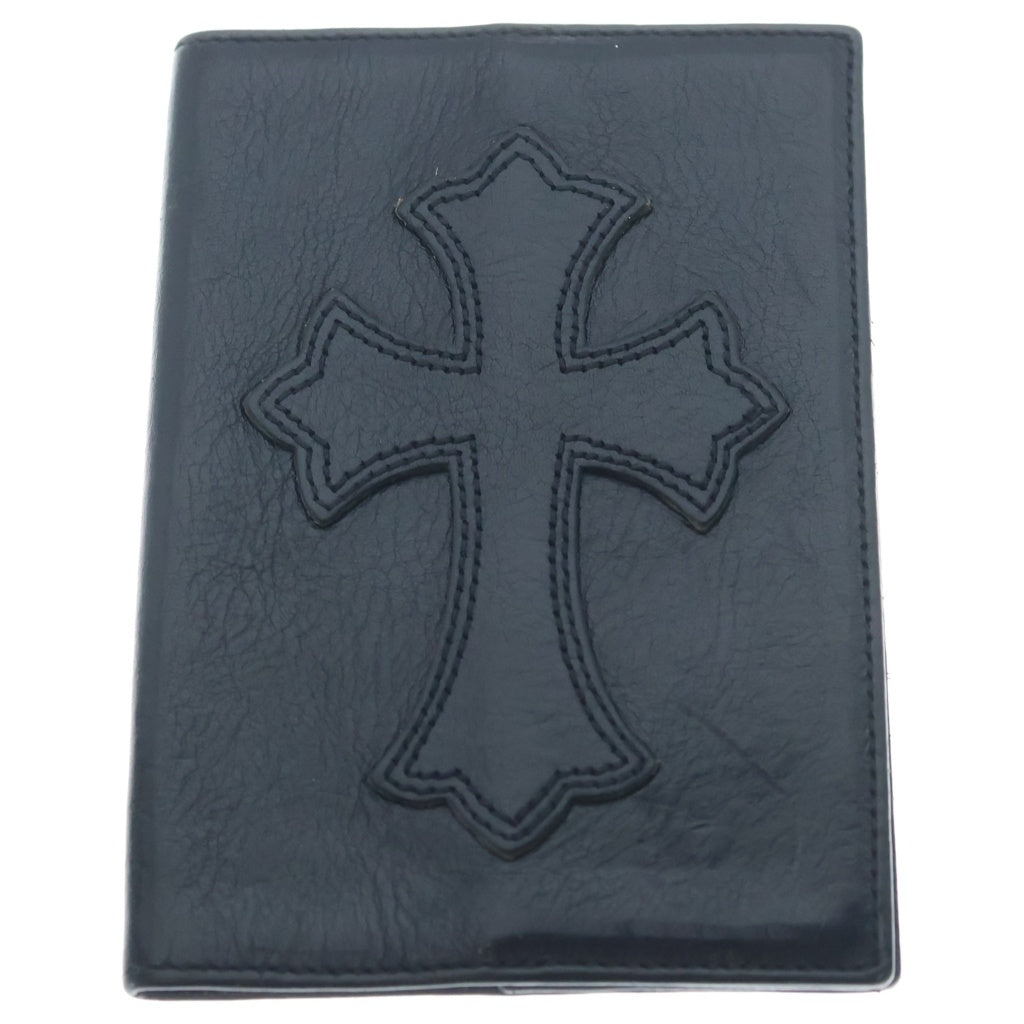 CHROME HEARTS(クロムハーツ) PASSPORT COVER パスポート クロスパッチ付きパスポートケース ブラック