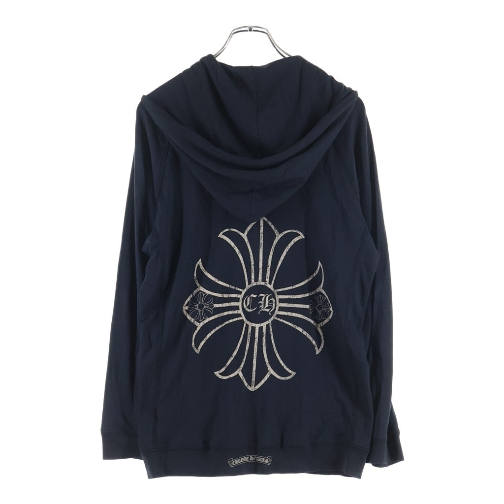 CHROME HEARTS(クロムハーツ) OLD SWTSHRT HD ZIP CHプラスプリントパーカー ブラック/ベージュ