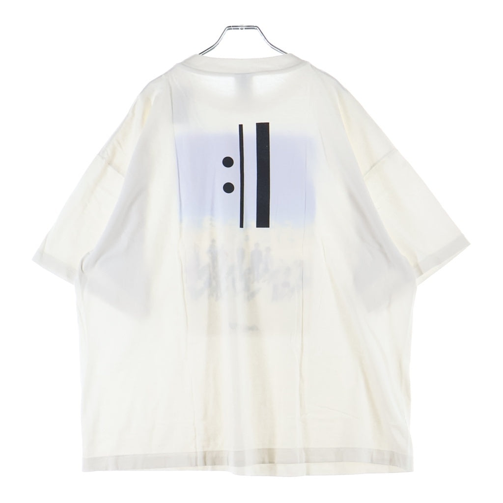 SAINT MICHAEL(セントマイケル) 25SS EVENGELION x GEEKS RULE EV SS TEE フロントプリント半袖Tシャツ カットソー ホワイト