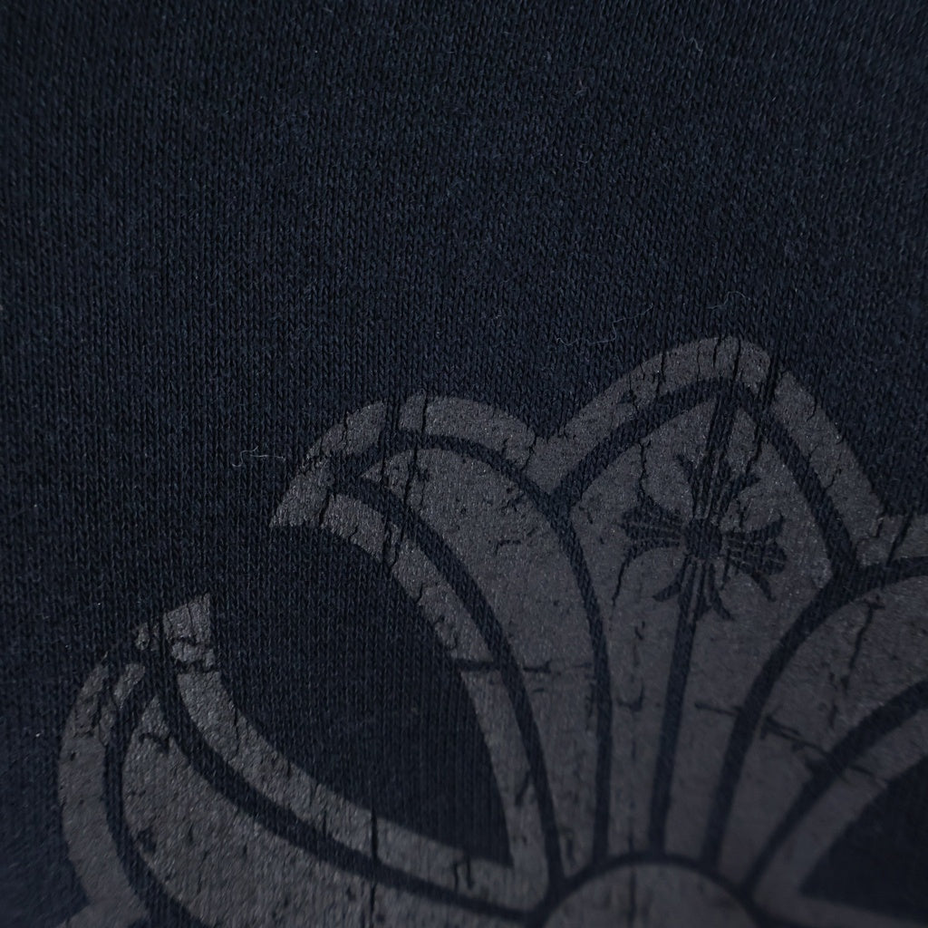 CHROME HEARTS(クロムハーツ) OLD THRML SWTSHRT HD ZIP CH PLUS 袖CHプラスプリント ジップアップ パーカー ブラック/イエロー