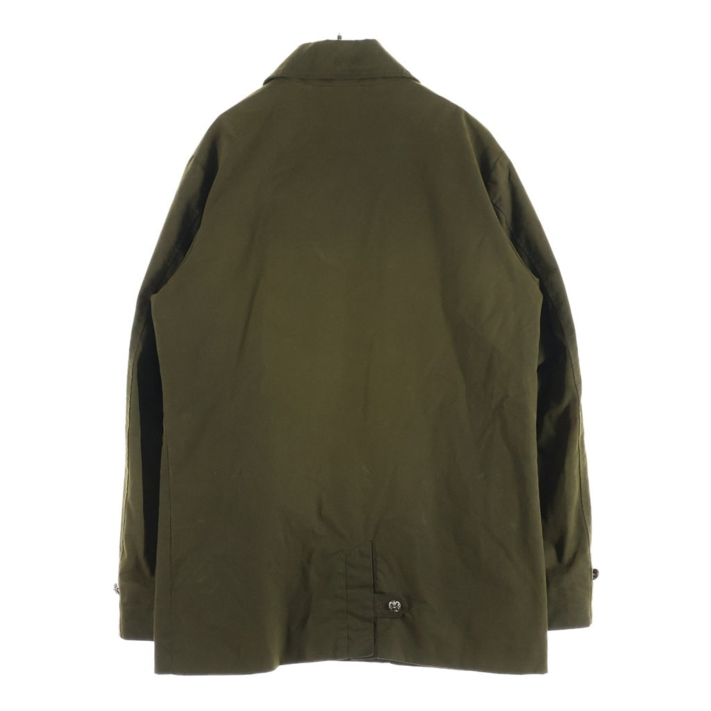 CHROME HEARTS(クロムハーツ) KOREA LTD OIL LEATHER JACKET クロスボールボタンオイルレザーコート 韓国限定 カーキ