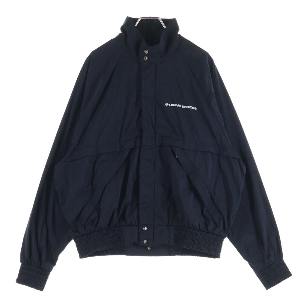 CHROME HEARTS(クロムハーツ) U MATCH POINT NYLN CHプラス総柄ナイロントラックジャケットブルゾン ブラック