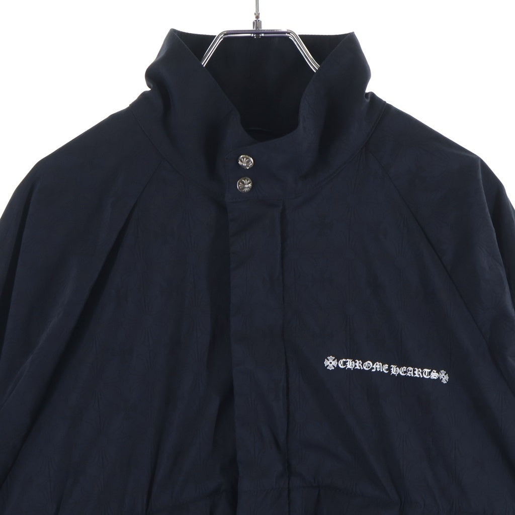 CHROME HEARTS(クロムハーツ) U MATCH POINT NYLN CHプラス総柄ナイロントラックジャケットブルゾン ブラック