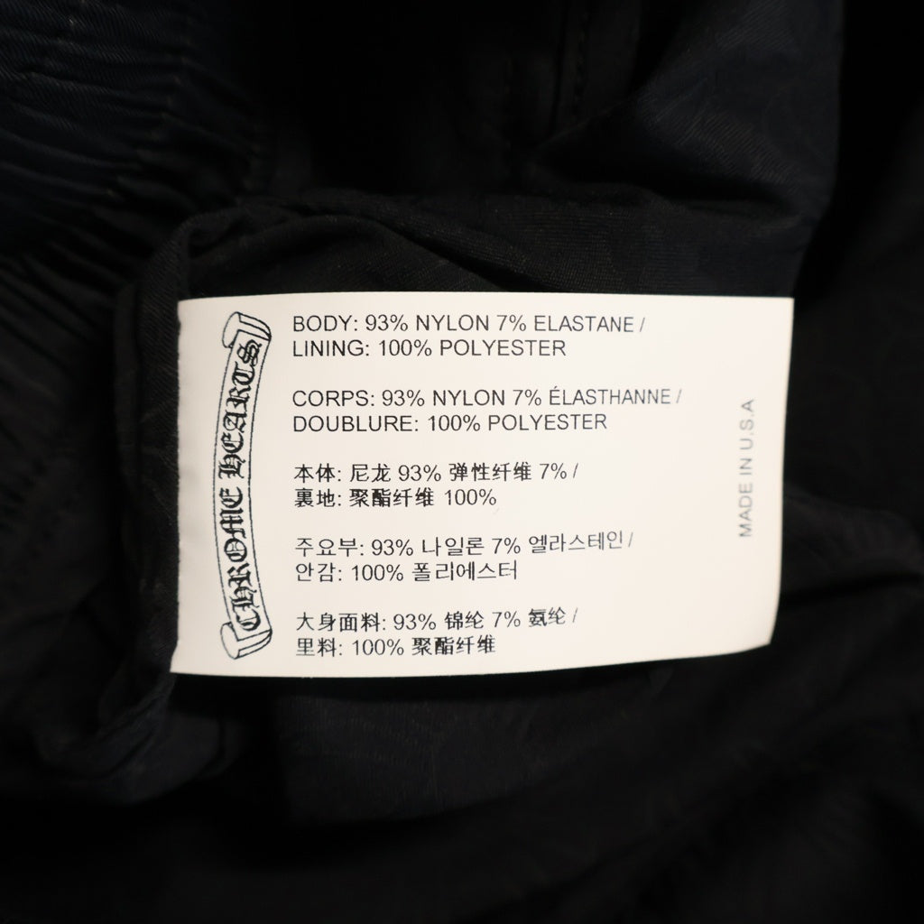 CHROME HEARTS(クロムハーツ) U MATCH POINT NYLN CHプラス総柄ナイロントラックジャケットブルゾン ブラック