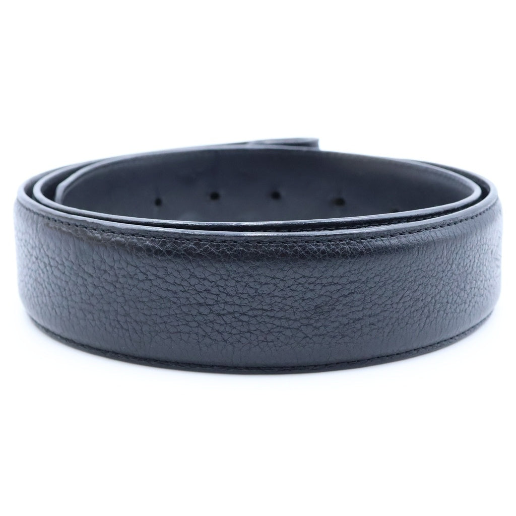 CHROME HEARTS(クロムハーツ) 1.5 STRAP 1.5インチ ホースシューリベッツ レザーベルトストラップ ブラック レディース