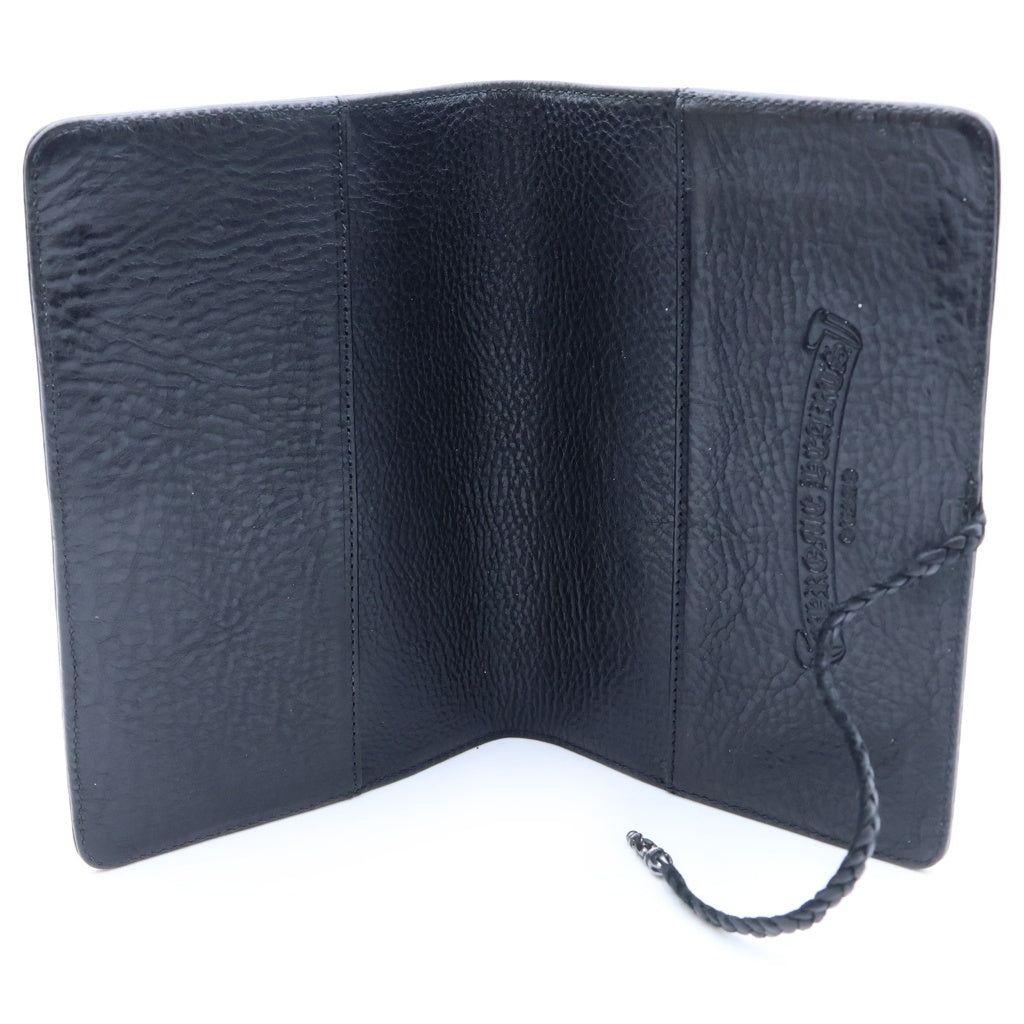 CHROME HEARTS(クロムハーツ) AGENDA COVER アジェンダカバー クロスボールレザー手帳カバー ブラック