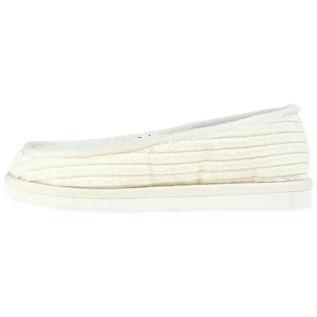 CHROME HEARTS(クロムハーツ) SLIPPER コーデュロイダガー装飾スリッポンルームスリッパ ホワイト/シルバー