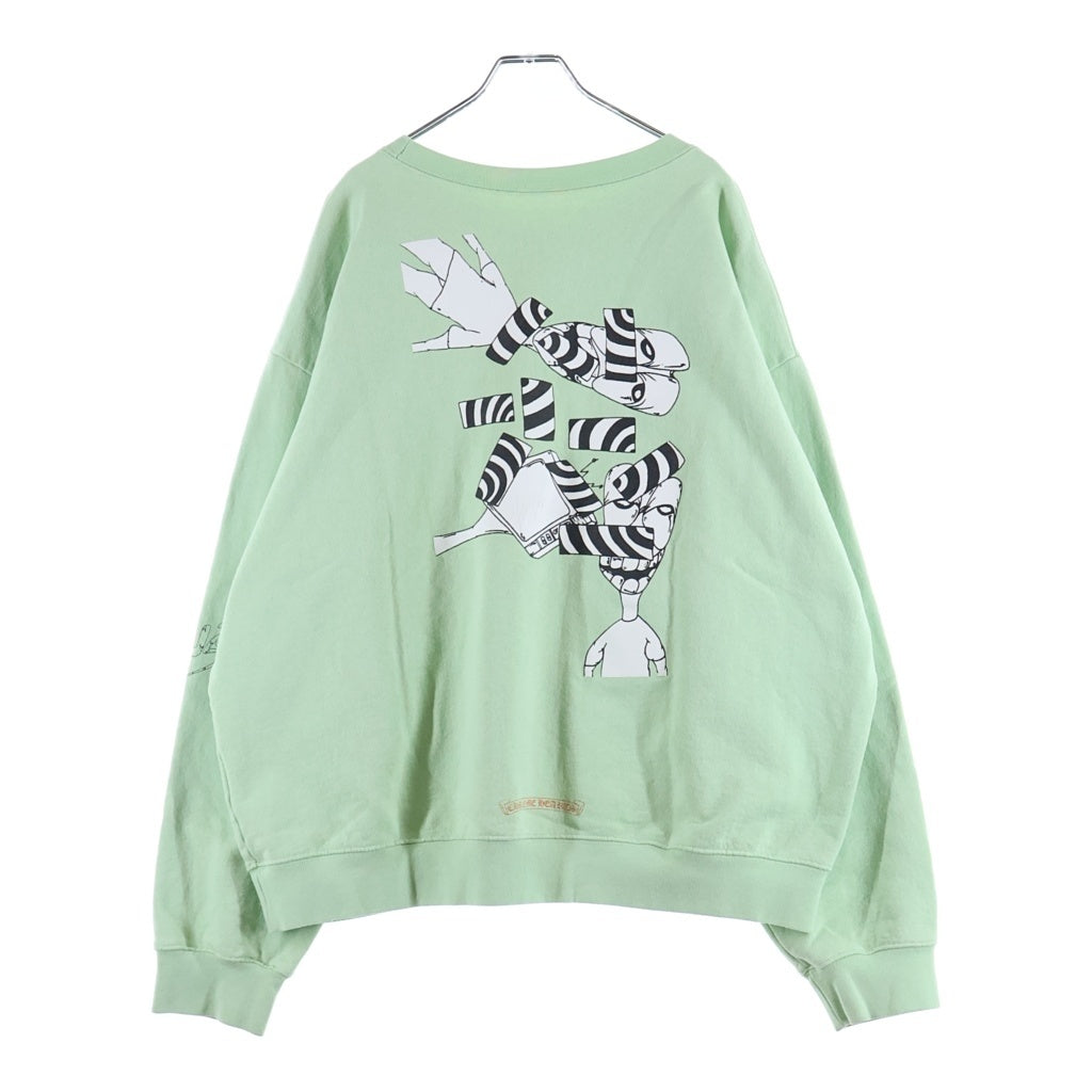 CHROME HEARTS(クロムハーツ) MATTY BOY PPO SEAFORM SWTSHRT マッティボーイ プルオーバースウェット ライトグリーン