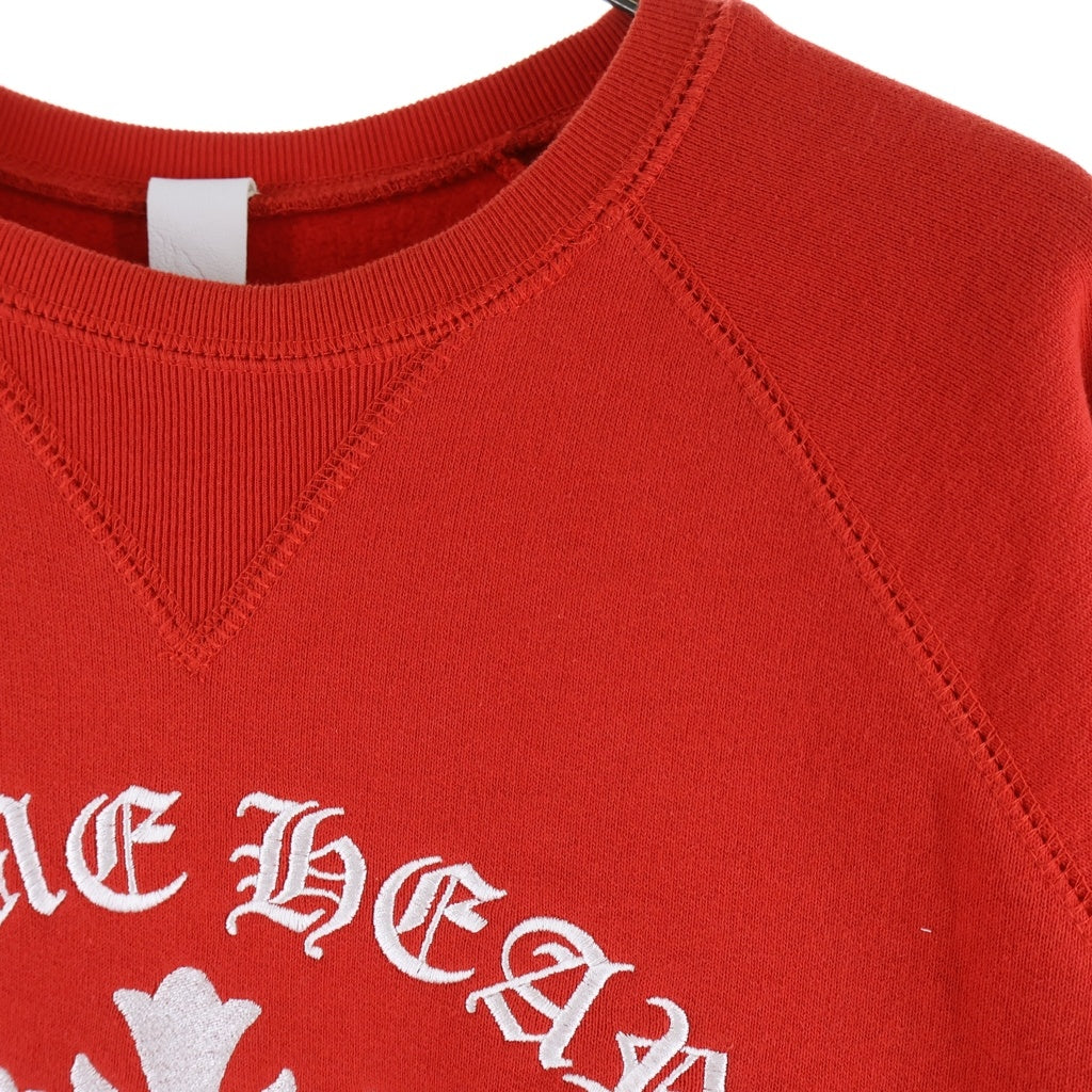 CHROME HEARTS(クロムハーツ) SAILIN ON PLVR SWTSHRT セメタリー刺繍 スウェットプルスウェット レッド